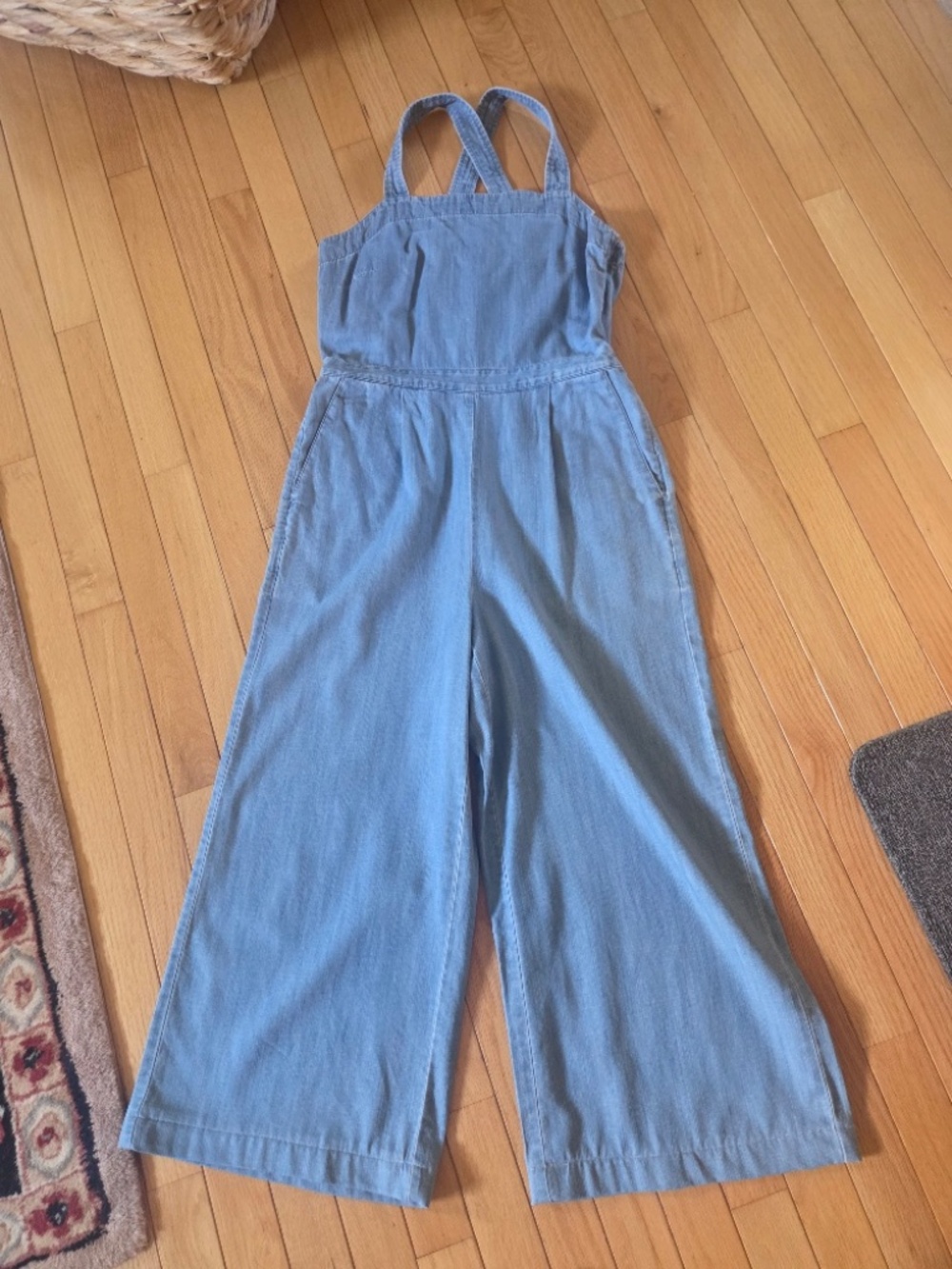 Womens J.Crew Blue Jumpsuit Size 2